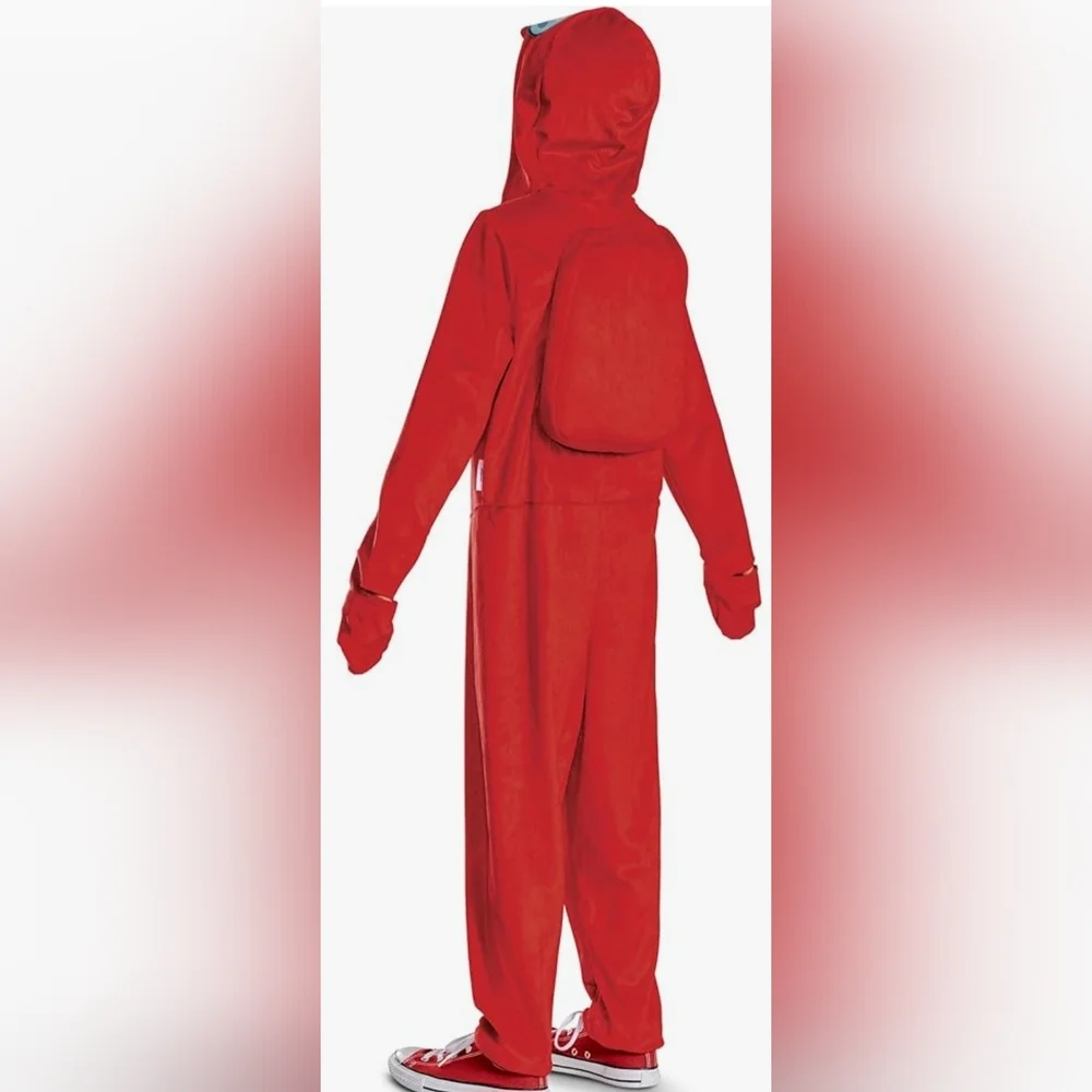 New Minecraft Among Us Red Imposter Costume